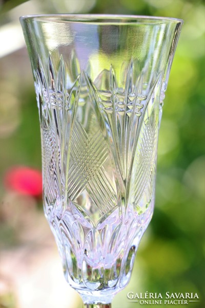 Francia  ólomkristály  pezsgős  poharak