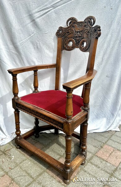 Renaissance style throne chair