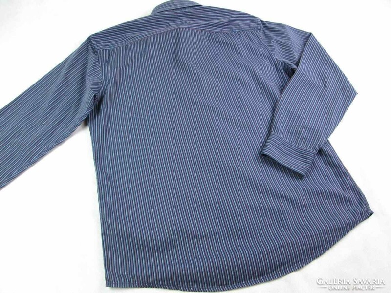 Original camel active (m / l) striped long-sleeved men's shirt