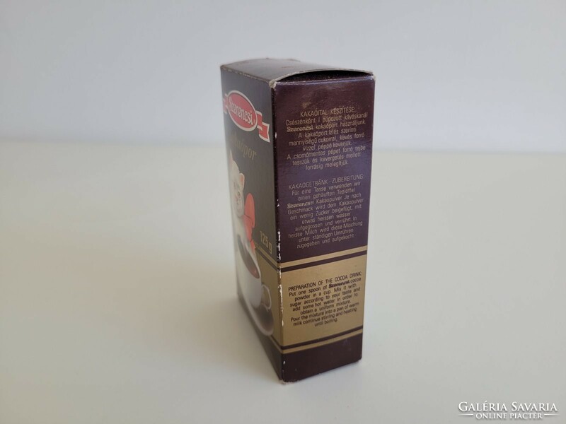 Régi kakaós papírdoboz 1997 Szerencsi Kakaó