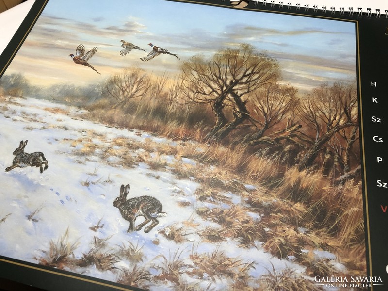 Hunter calendar 2021. 12+1 paintings