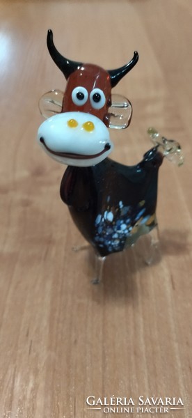 Murano glass figure cow