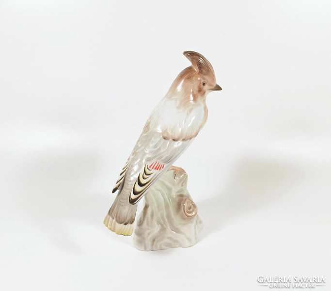 Herend, brown singing bird figure, hand-painted porcelain figure 20 cm. ! (H019)