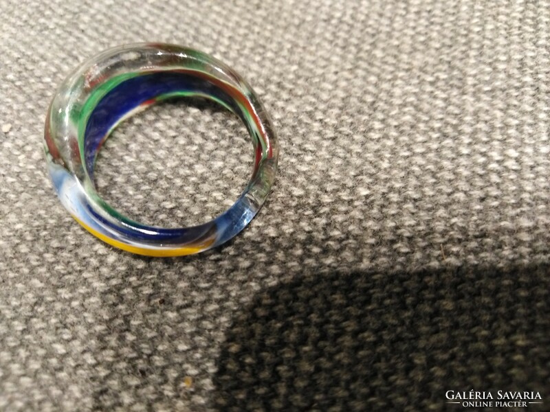 Handmade glass ring - Murano style