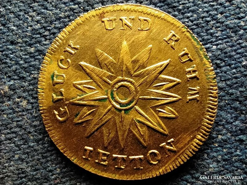 Szászország I. Frigyes Augustus helyi pénz zseton 20 mm (id55331)
