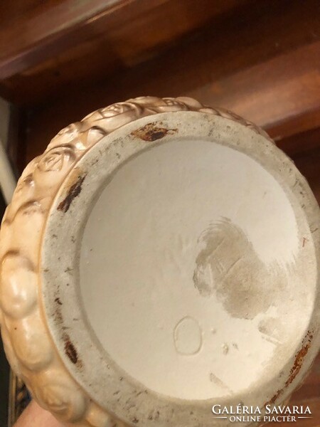 Art Nouveau ceramic vase, 36 cm high, a rarity.