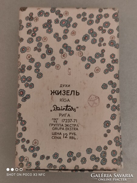 Zsizel Riga " Dzintary "  orosz kölni parfüm dobozában