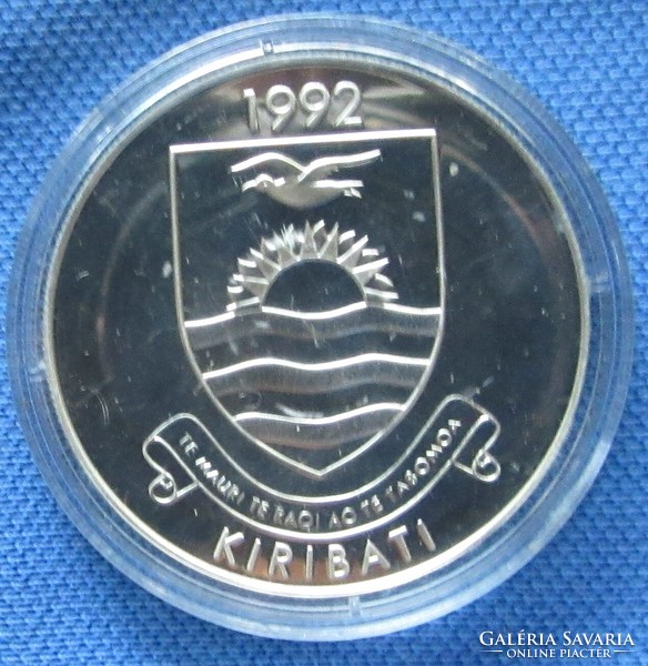 Ezüst 20 dollár Kiribati  1992, nyári olimpiai játékok. PP kivitel.