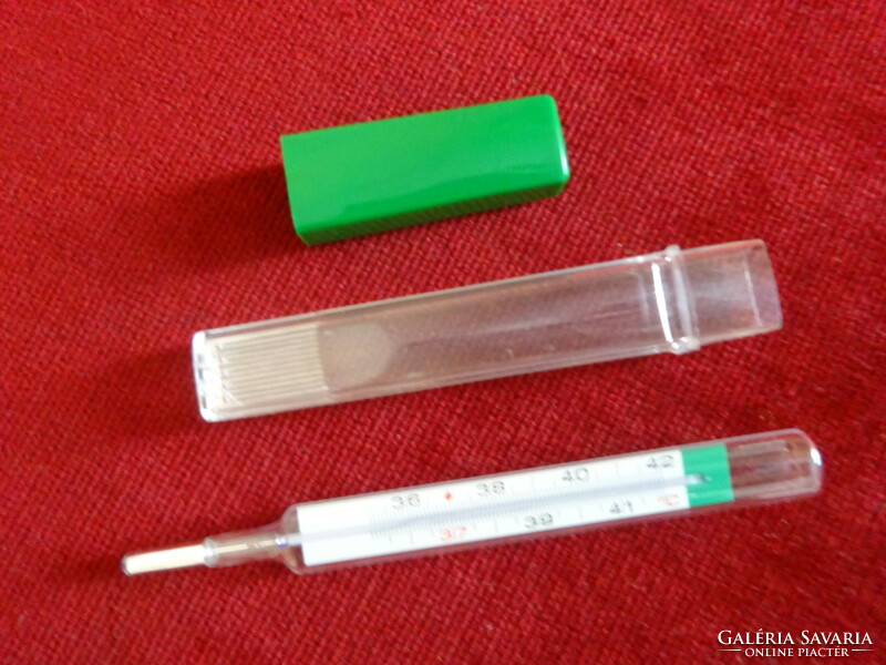 German mercury thermometer, barely used. Jokai.