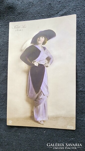 Zsza Fedák's sari prima donna actress éva stage work original contemporary photo sheet 1912 marked strelisky