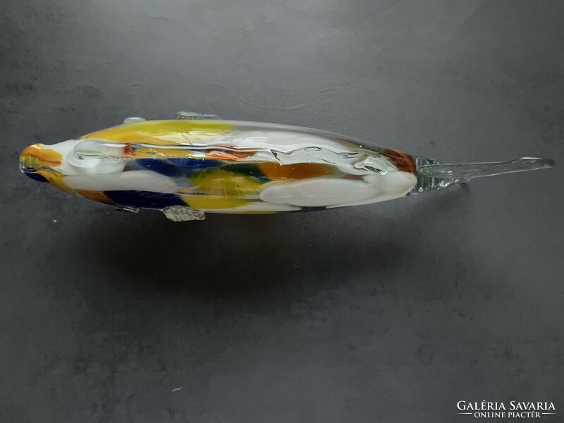Old, beautiful blown glass fish ornament from Murano