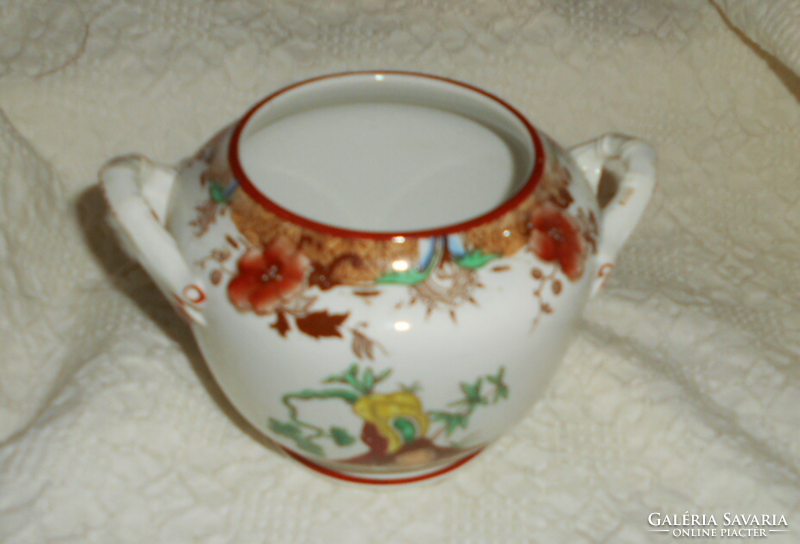 Antik Sarreguemines porcelánfajansz edény