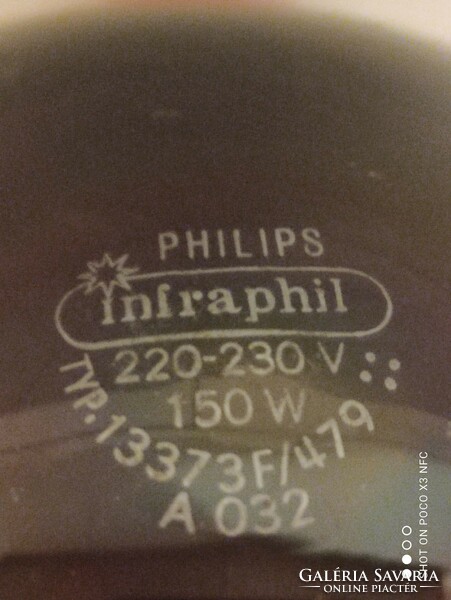 Philips Infraphil Type7529 Charlotte Perriand tervezte állítható asztali fali lámpa 2 darab darabár