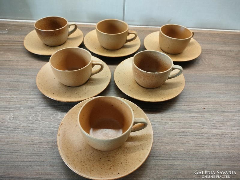 Retro granite ceramic coffee/tea set