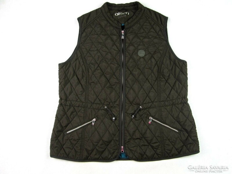 New! Original olsen (xl / 2xl) military-green women's quilted vest