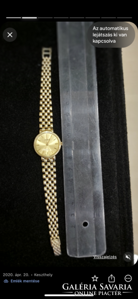 Gold watch 18 k doxa