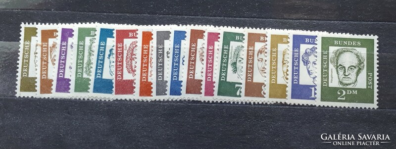 Michel de 347y-362y: 16 complete rows of clean postage