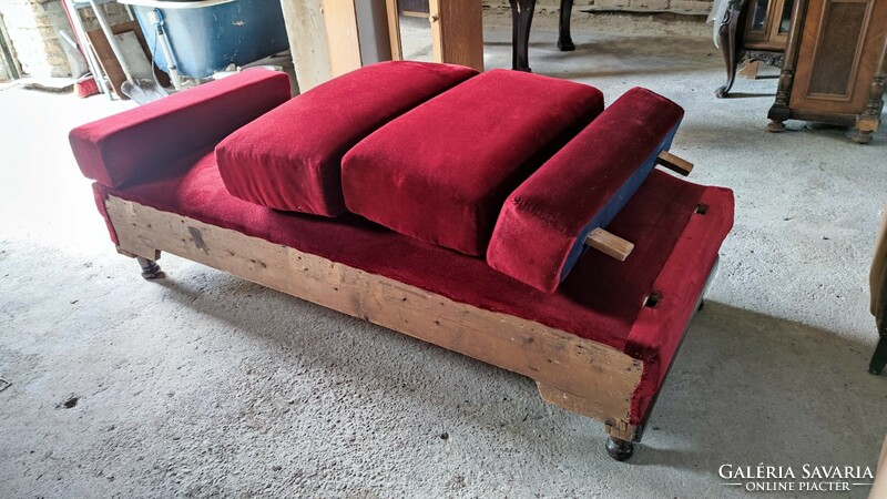 Velvet sofa