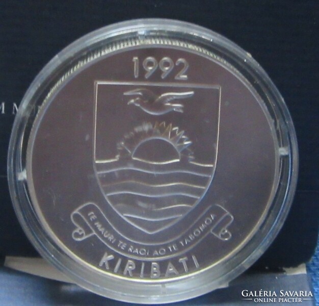 Silver $20 Kiribati 1992 Summer Olympic Games. Pp design.