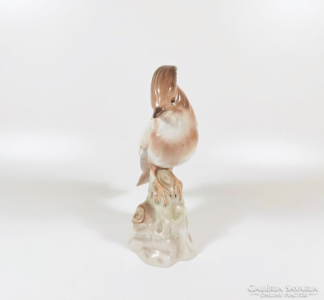 Herend, brown singing bird figure, hand-painted porcelain figure 20 cm. ! (H019)