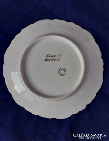 Decorative porcelain decorative plate flame mihály