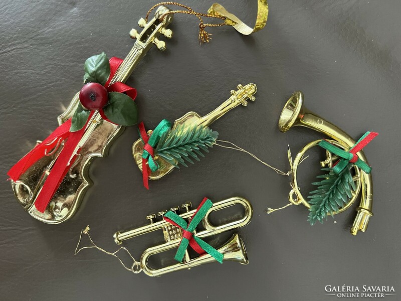 Old Christmas tree ornaments made of plastic