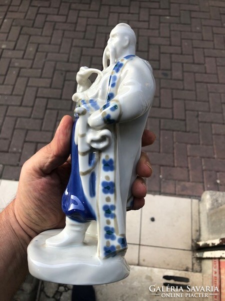 Polonne-i porcelán – Taras Bulba, ukrán kozák porcelán figura, 23 cm-es
