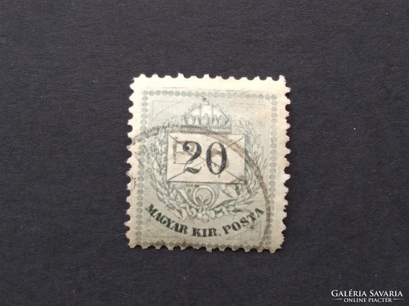 1881 Színes számú krajcáros 20 kr. B 11 1/2  G3