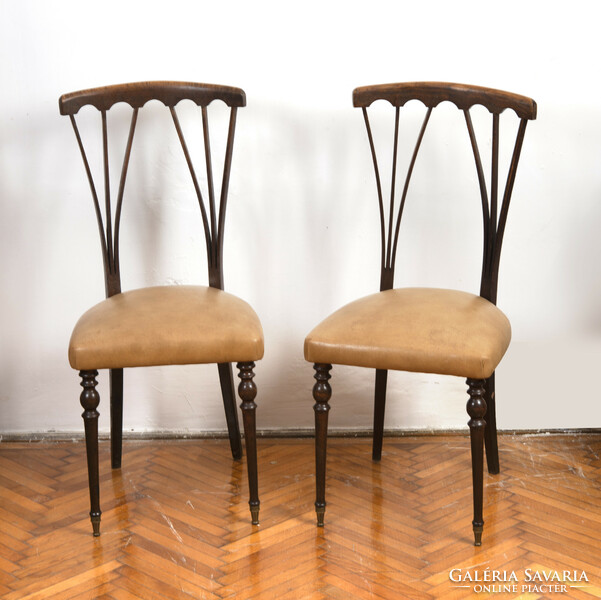 Pair of dining chairs - Art Nouveau style