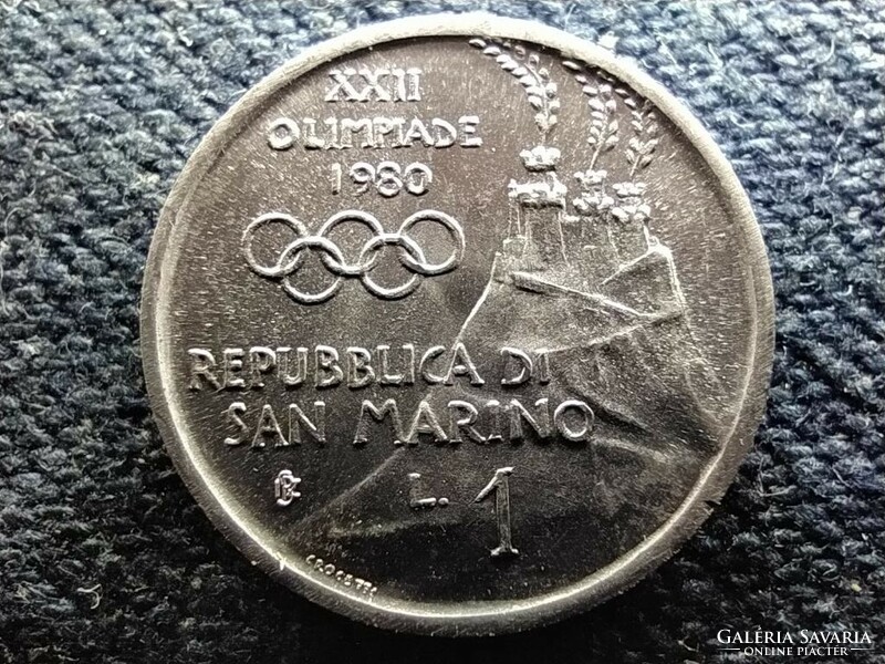 San Marino Summer Olympics 1980 Moscow Gymnastics 1 Lira 1980 (id64950)