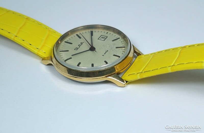 Slava vintage watch from the 1970s! Serviced, with warranty, tiktakwatch service card!