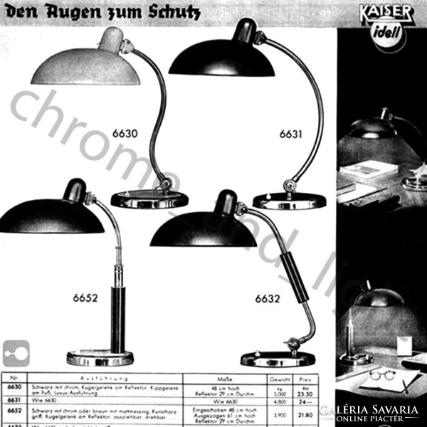 Bauhaus - Art deco íróasztali lámpa - Christian Dell