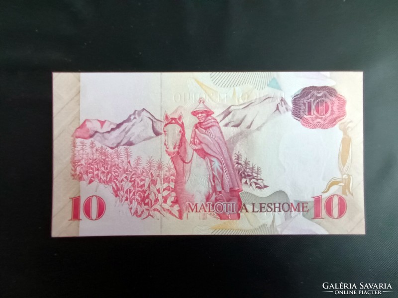 Lesotho 10 Maloti bankjegy (UNC) 1990