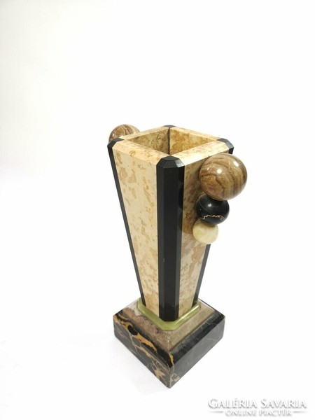 Art deco marble decorative vase - 5376