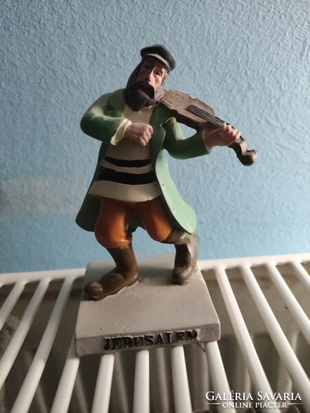 Klezmer musician figurine ceramic?-,, Fiddler on the roof,