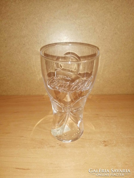Coca cola Christmas glass cup - 14.5 cm high