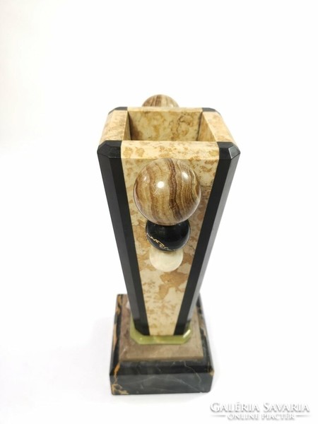 Art deco marble decorative vase - 5376
