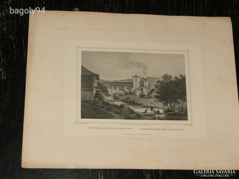 L. Rohbock: vashámor next to the Olá village - original steel engraving