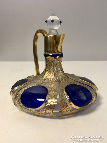 Antique perfume bottle with Hungarian coat of arms