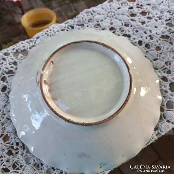 Beautiful glazed ceramic decorative plate