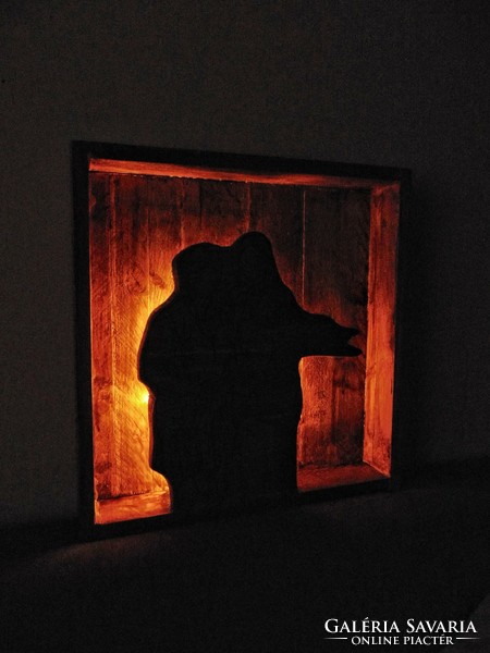 Unique picture wall decoration with light