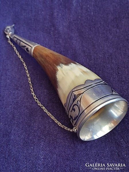 Beef horn silver spawning horn 1