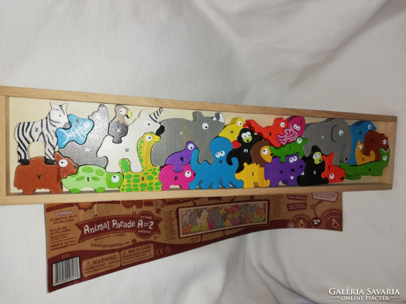 Állatok paradicsoma fa puzzle játék