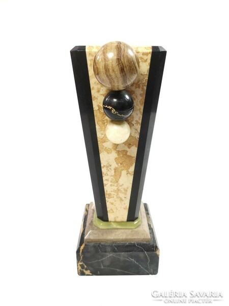 Art deco marble decorative vase - 5376