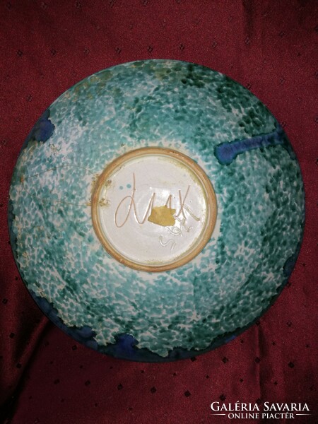 Lux elek glazed ceramic decorative bowl/wall bowl