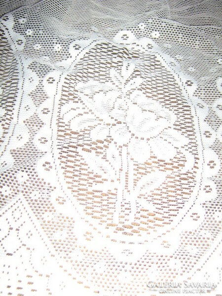 Gyönyörű vintage pille könnyű rózsa mintás panoráma függöny