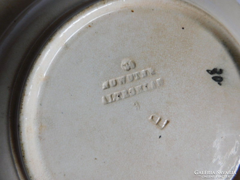 Antik August Nowotny tányér 1800-as évek közepe