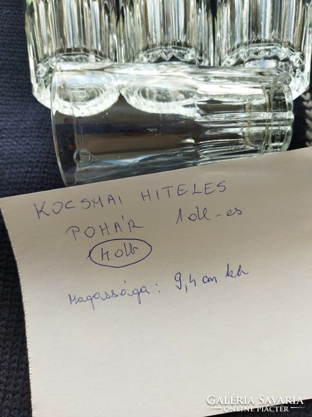 Kocsmai 1 dl-es hitelesített üveg pohár 4 db van