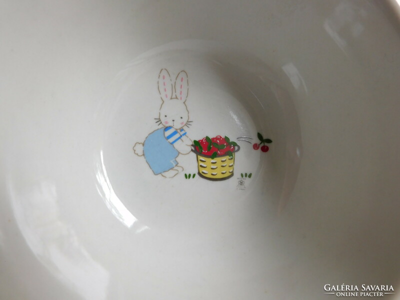 Retro reutter bunny children's plate (deep plate)