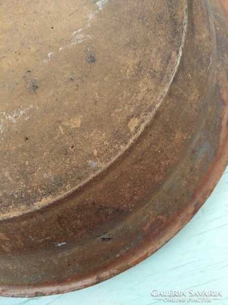 Antik - cserép tányér, tál